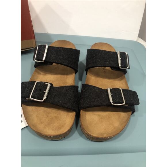 Haflinger Anabel Sandal European Size 41 Slip On Felted Wool US Size 10 - Picture 2 of 8